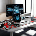 Rcege Large Gaming Mouse Pad Extended Desk Mat with Non Slip Stitched Edge