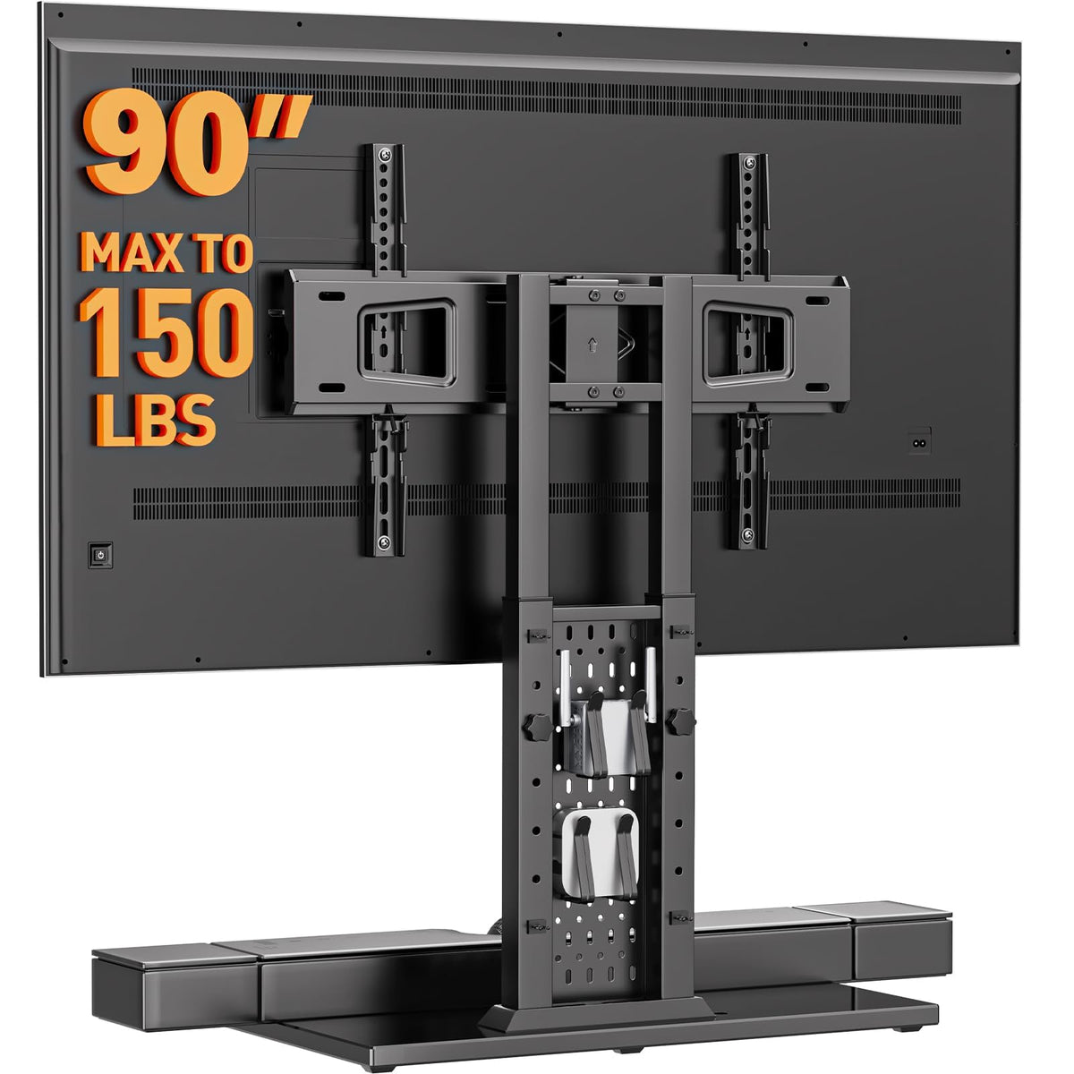 Perlegear Universal Swivel TV Stand Base for 32–70 inch TVs to 99lbs
