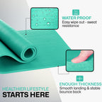 XN8 Sports Yoga Mat 10mm & 15mm Thick NBR Exercise Mat with Carry Strap