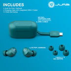 JLab Go Air Pop+ Earbuds, Dual Connect, EQ3 Sound, Black