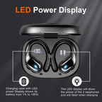 Wireless Earbuds Sports, 75Hrs Bluetooth 5.4 Headphones, Bass Hi-Fi Stereo