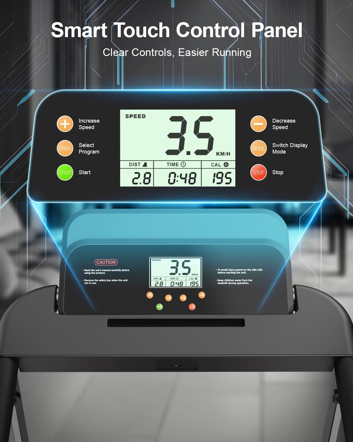 Treadmill for Home Foldable Walking Pad - Running Machine with Incline stable