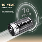 Warriors 2X 9V Alkaline Batteries, 6LR61, Long Lasting Power