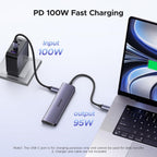 UGREEN USB C Hub, 7-in-1 USB Hub for Laptops, 4K HDMI to USB-C Adapter