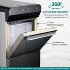 Gevi V2.0 Nugget Ice Maker Countertop,38lbs/Day,Black