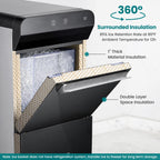 Gevi V2.0 Nugget Ice Maker Countertop,38lbs/Day,Black