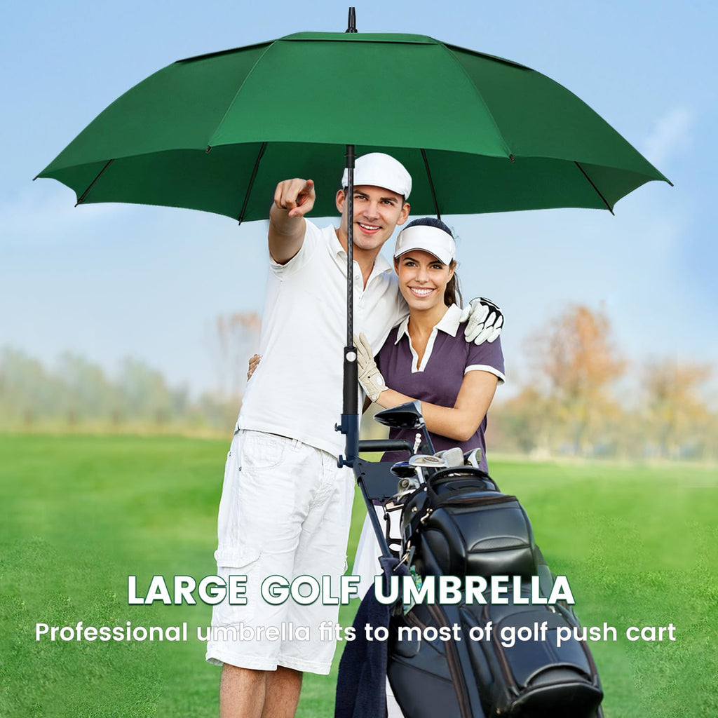 NINEMAX Large Golf Umbrella Windproof Strong 54/62/68 Inch,Extra Big Golf Umbrellas Automatic Open Double Canopy for Gents Women