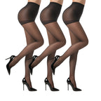 EVERSWE 3 Pairs 20D Women's Sheer Tights with Reinforced Toes