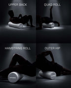 KAYMAN Sports Foam Roller, Deep Tissue Muscle Recovery, 44.5 x 15cm, Black