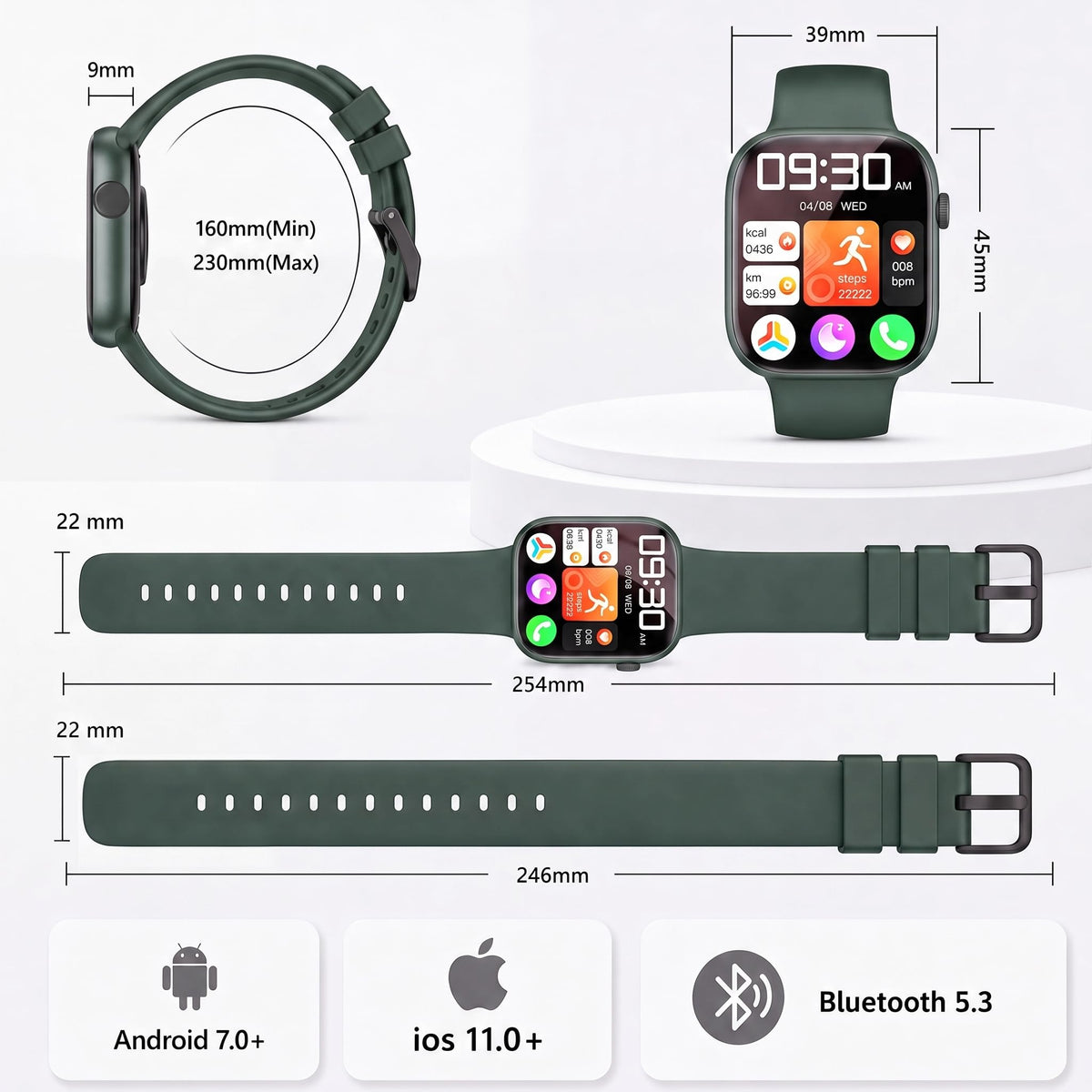 Smart Watch for Women, Bluetooth Answer/Make Calls, 1.83"HD Screen