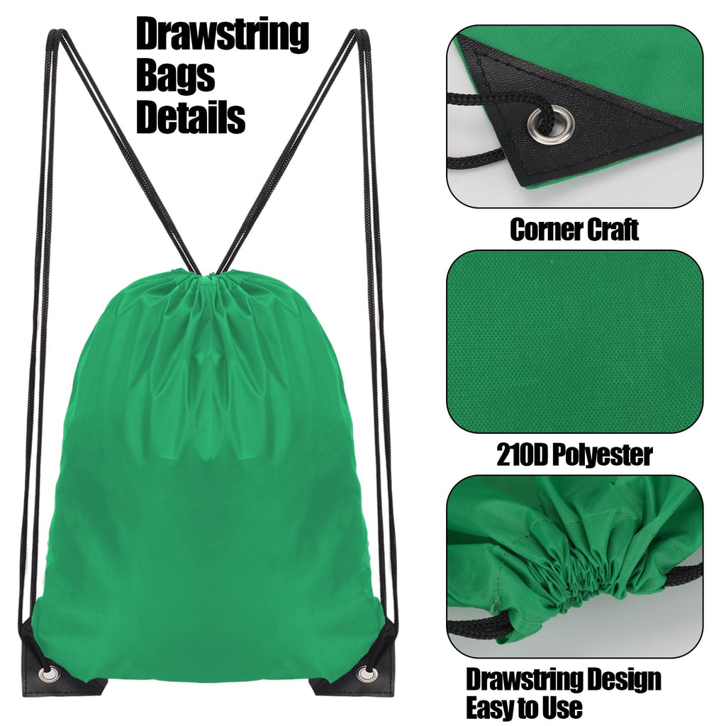 Drawstring Bags for Kids Adults - Swim Gym Sports School Travel Bag
