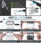 for AirPods Pro 3 Case Cover 2025 with Safety Lock-Clear White