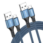 Micro USB Cable 2M 2PACK Android Charger Cable Fast Charging Cable Nylon Micro USB Charger cable Samsung Galaxy S7 Edge S6 S5 J7 J5 J6 J3 Note A6 A10,Sony,LG,Kindle,Xbox,PS4,Tablets,Nexus,Sony