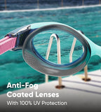 Speedo Damen Biofuse 2.0 Schwimmbrille | Weibliches Design | Patentierter Verstellmechanismus | Anti-Beschlag | Anti-Leck | Comfort Fit Schwimmbrille (1 Stück)