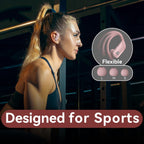bmani Ear Buds Wireless Earbuds Bluetooth Headphones with 80H Playtime LED Display Case, Over-Ear Hook with Mic, Stereo Sound, Easy Button Controls, Sports Earphones for Running Workout Gym Black