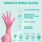 Ansell Microflex 93-732 Disposable Gloves, Black, Size XL, 100 Pcs