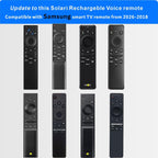SolarCell Replacement for Samsung TV Remote 2026-2019, Solar Powered, Fast Self-Charging Samsung Smart TV Remote Control, USB-C Rechargeable, Universal, Voice Search, Bluetooth, 2-Year Warranty