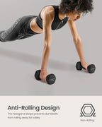 SONGMICS Hex Neoprene Dumbbells, 1/2/3/4/5KG Pair Weights for Fitness Training