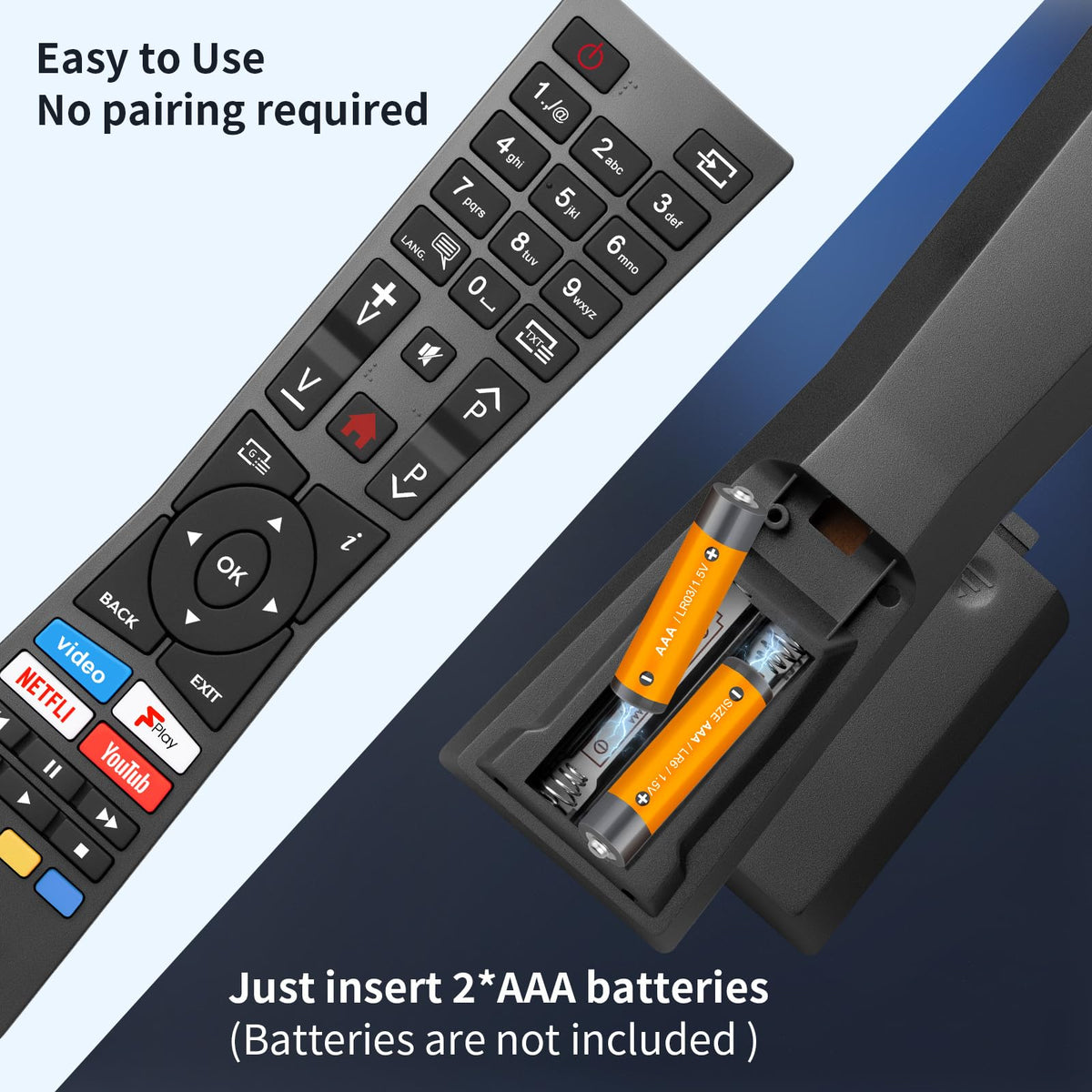 for Hisense TV Remote Control, Universal for Hisense Smart TV, Replacement