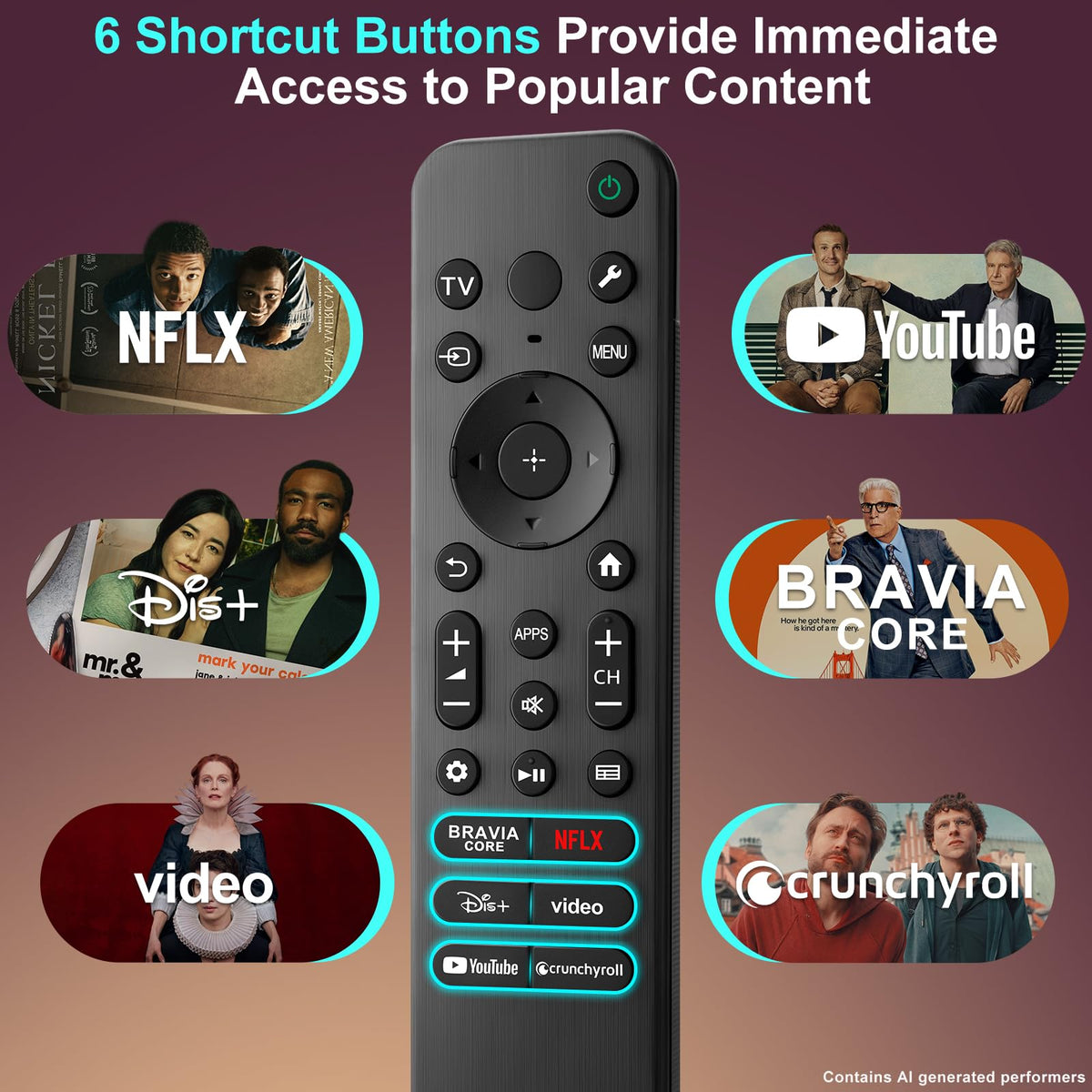 【2-Pack】 for Roku TV Remote,Replacement for TCL,ONN, Hisense Roku TVs