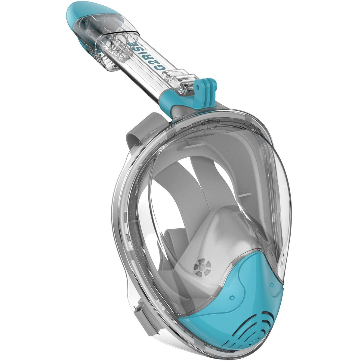 G2RISE SN01 Full Face Snorkel Mask with Detachable Camera Mount, Anti-Fog and Foldable Design, Advanced Breathing System for a Safe Adults/Kids Snorkeling Experience