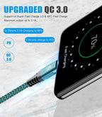 2-Pack 1M USB C Cable 3.1A Fast Car Charger Cable Compatible for iPhone 17 air 16 15 Plus Pro Max, Samsung Flip/Fold 7 6 5 4 3 S26 S25 S24 S10 S20 S21 S22 S23 A16/15/14/13/12 A35/A34 A56/55/54, Pixel