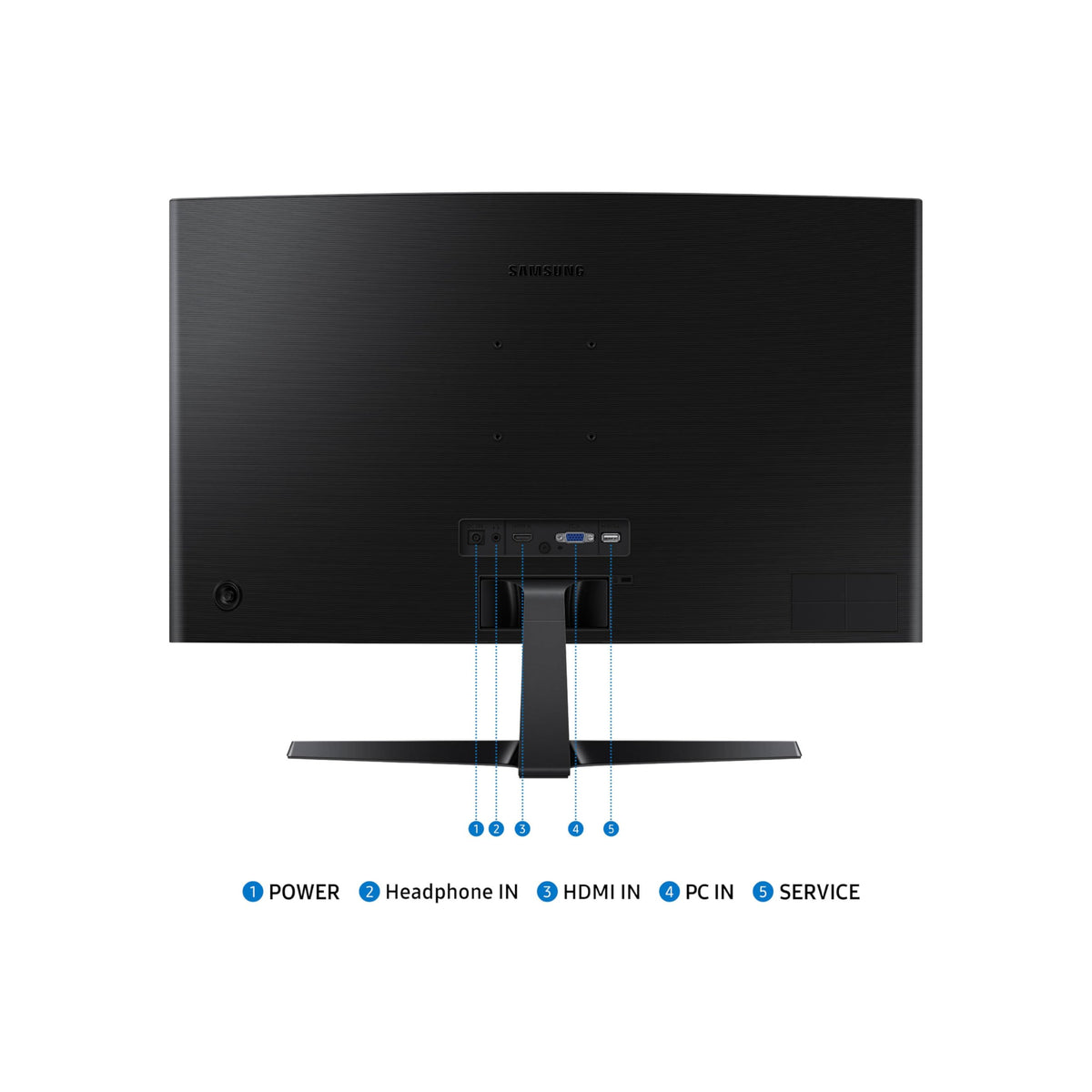 Samsung 24" Essential S3 (S36GD) Series FHD 1800R Curved Computer Monitor