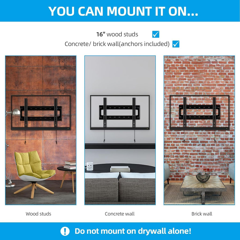 HOME VISION Heavy Duty Tilt TV Wall Mount for 32-86 Inch Flat/Curved Screen