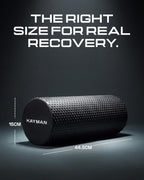 KAYMAN Sports Foam Roller, Deep Tissue Muscle Recovery, 44.5 x 15cm, Black