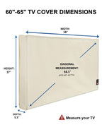 iBirdie Outdoor TV Cover 52 to 55 inch Weatherproof and Waterproof