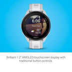 Garmin Forerunner® 165, Running Smartwatch, 43mm, Black