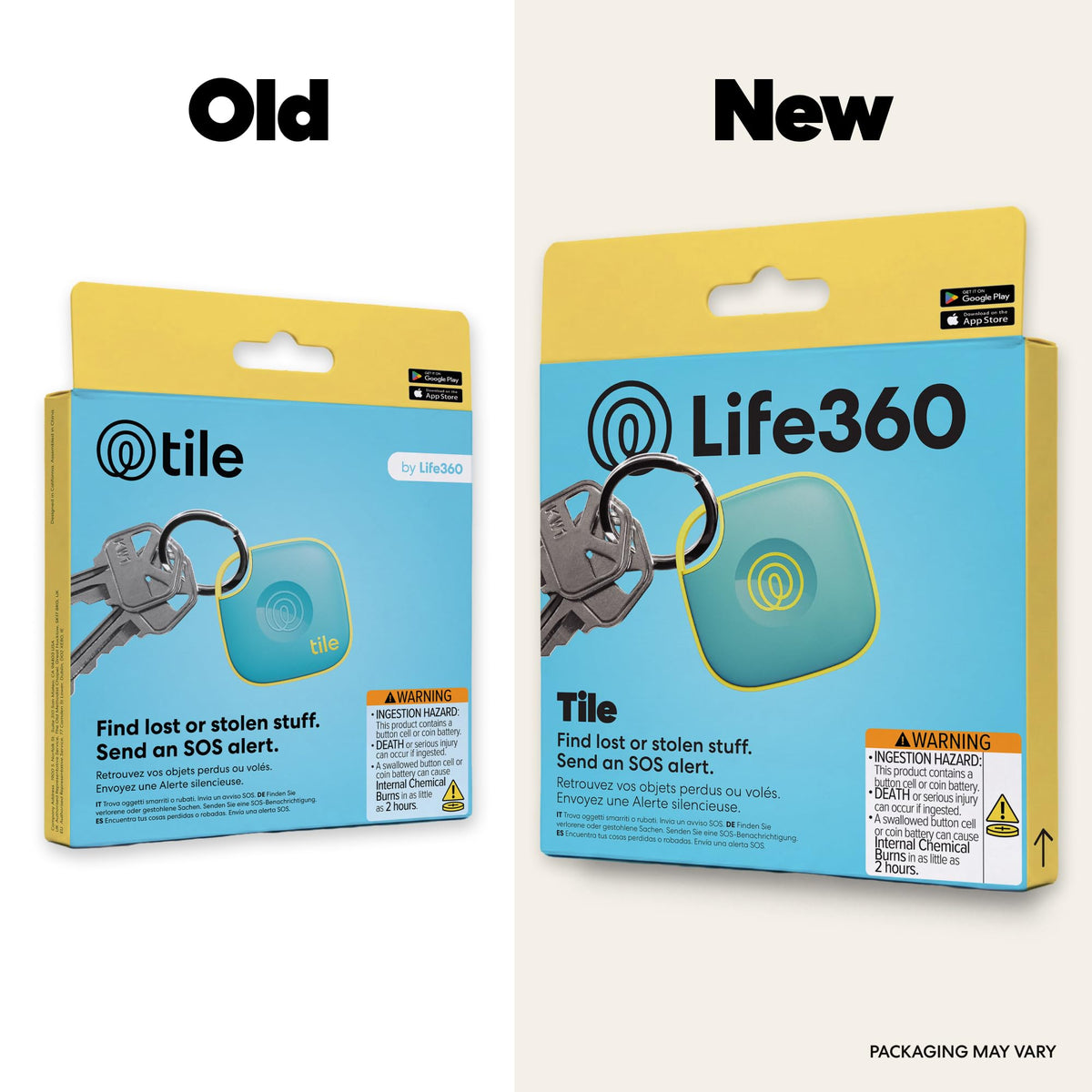 Life360 Tile - Bluetooth Tracker, Keys Finder and Item Locator for Keys, Bags and More. Phone Finder. Both iOS and Android Compatible. 1-Pack (Black)