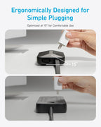 Anker Power Strip with 300J Surge Protector, 5ft Outlet Extender, 20W, 6AC