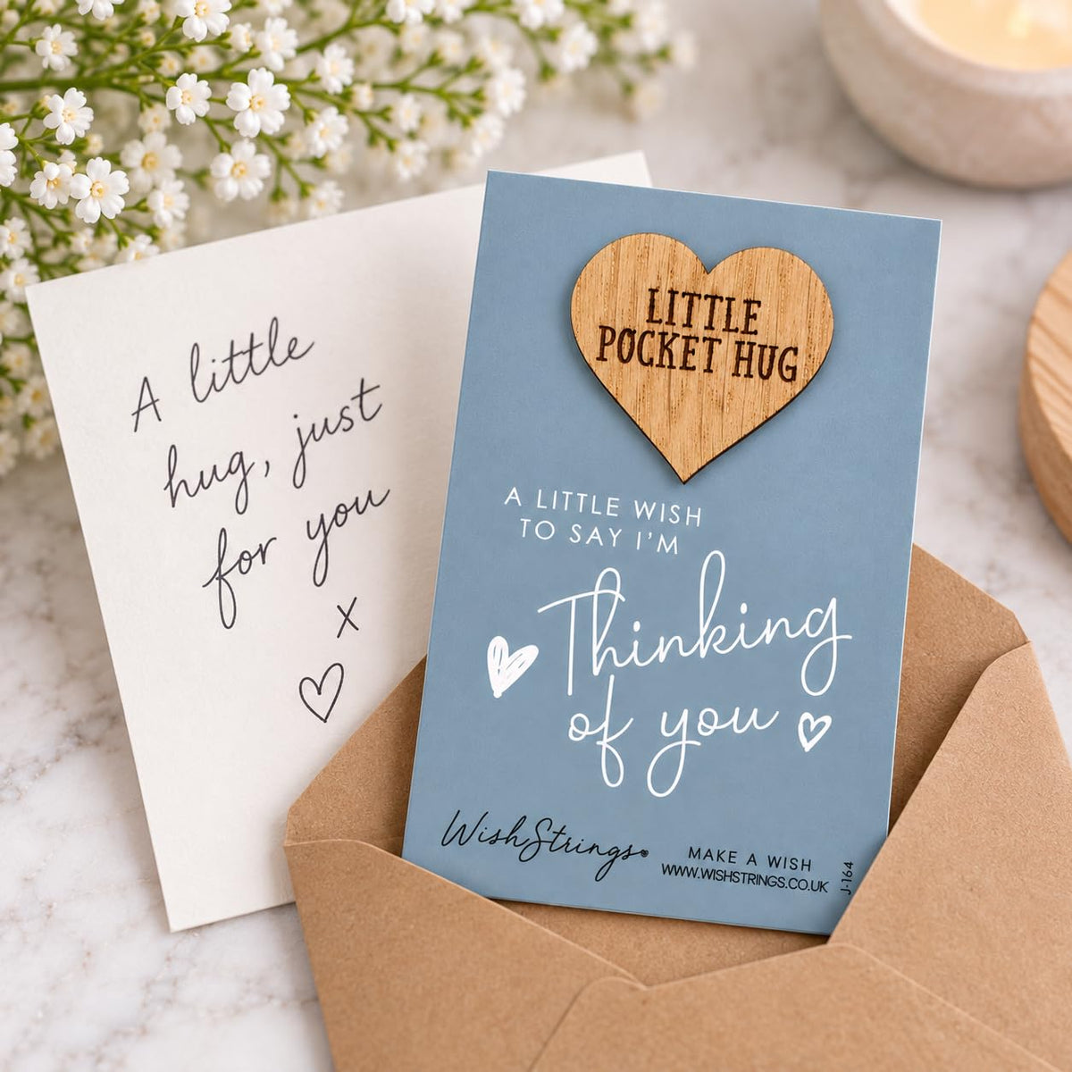 WishStrings Pocket Hug, Little Hug Gifts, Thinking of You Card