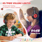 Botesty Sound Kids Headphones Wired for School, 3.5 Plug Safe Volume Purple