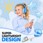 JoySpark Kids Bluetooth Headphones Over-Ear, 60Hrs, Built-in Mic-Purple