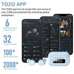 TOZO NC9 Hybrid Active Noise Cancelling Wireless Earbuds, 60H, LED Display