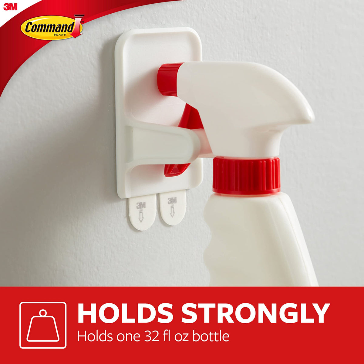 Command Medium Designer Hooks, 6 White Hooks and 9 Adhesive Strips