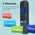 (Pack of 2) Replacement Remote Control Compatible for Roku TV,for TCL Roku/for Hisense Roku/for Onn Roku(Not for Roku Stick,Box and Players)
