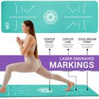 OZE SPORTS Yoga Mat, NBR Foam, Extra Thick, Non-Slip, High Density, Large, for Pilates, Gymnastics, HiiT and Fitness, with Free Carry Strap