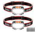 Gritin LED Head Torch, Super Bright Headlamp Headlight with 3 Modes