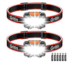 Gritin LED Head Torch, Super Bright Headlamp Headlight with 3 Modes