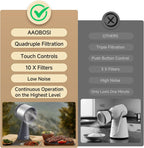 AAOBOSI Portable Range Hood, 3-Speed Desktop Exhaust Fan for Kitchen