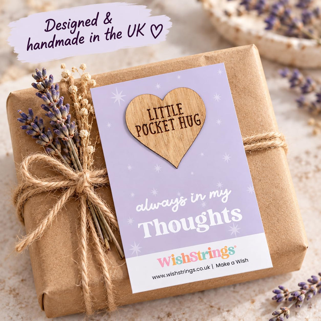 WishStrings Pocket Hug, Little Hug Gifts, Thinking of You Card