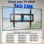 HOME VISION Heavy Duty Tilt TV Wall Mount for 32-86 Inch Flat/Curved Screen