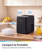 Comfee 33lbs Countertop Bullet Ice Maker, Self-Cleaning, with Ice Scoop