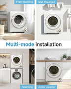 Feelfunn 850W Portable Clothes Dryer with 4 Automatic Drying Modes
