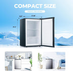 Electactic 3.2 Cu.ft Small Freezer, Mini Upright Freezer, White