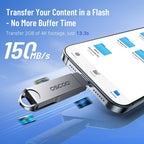 32GB USB Flash Drive, USB 3.1 Gen 1 Dual USB-C & USB-A Memory Stick, Portable Thumb Drive for iPhone 16/17/18, Mac, Android Phones, Tablets, Laptops, Mac, Windows – Photo & Video Backup