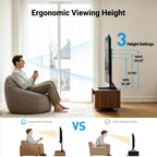 PERLESMITH Universal TV Stand Legs for 20–75 Inch TVs up to 110 lbs